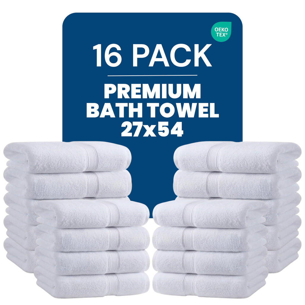 Utopia Towels 4 Pack Premium Bath Towels, 27x54 in, 600 GSM Cotton Grey