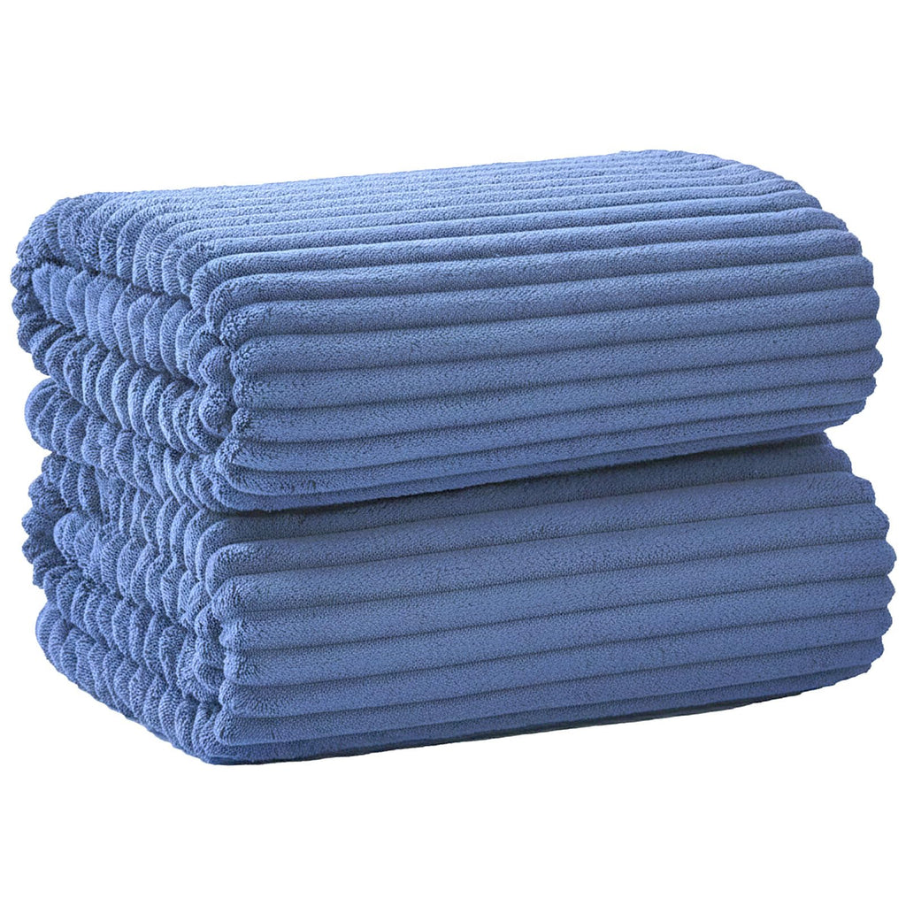 6 PC Bath Towel Set, 40"x80" Oversized Bath Sheets, Olive Green