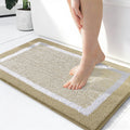 OLANLY Bathroom Rugs 36x24, Soft Absorbent Microfiber Bath Rugs, Grey