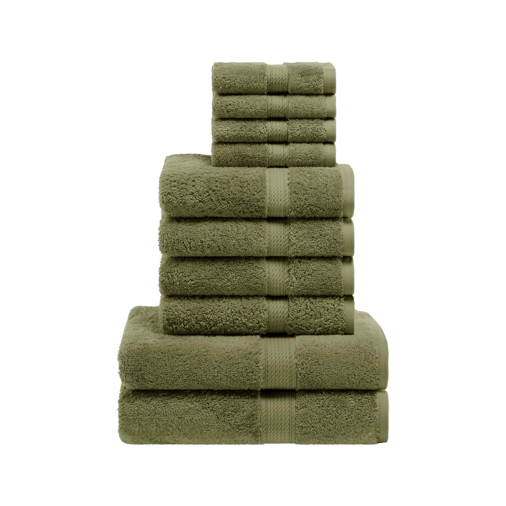 SUPERIOR Egyptian Cotton Plush & Absorbent, Hand Towel Set of 4, Cream