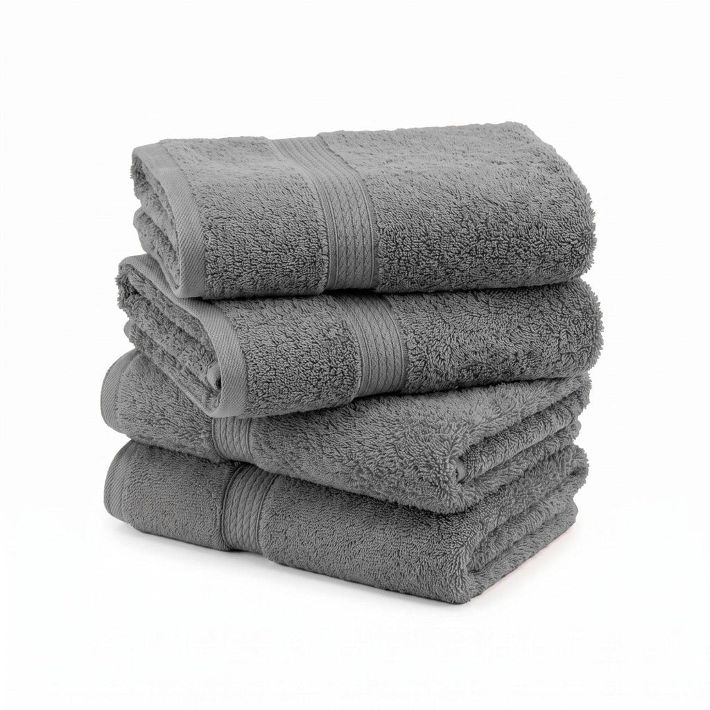 SUPERIOR Egyptian Cotton Plush & Absorbent, Hand Towel Set of 4, Cream