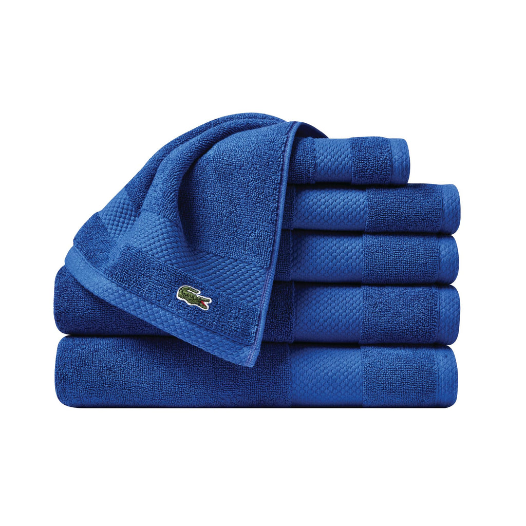 Lacoste Heritage 100% Supima Cotton Bath Towel 30" x 54", Celestial