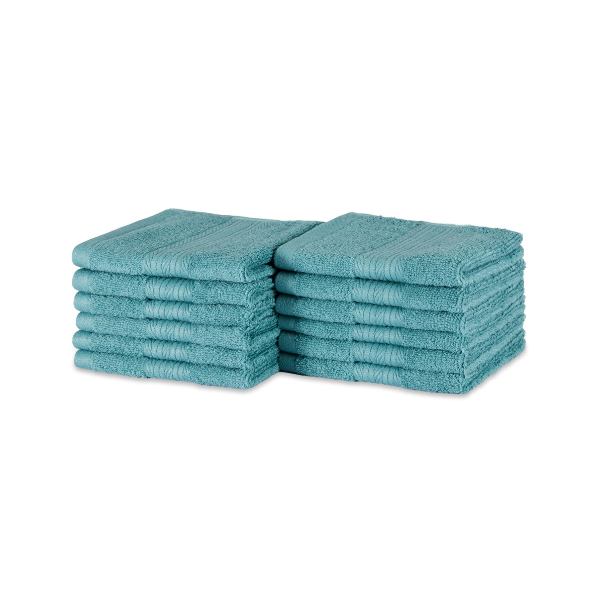 Amazon Basics 6-Piece Fade-Resistant 100% Cotton Towel Set for Bathroom, Soft and Absorbent, 2 Bath Towels, 2 Hand Towels, 2 Washcloths, Gray
