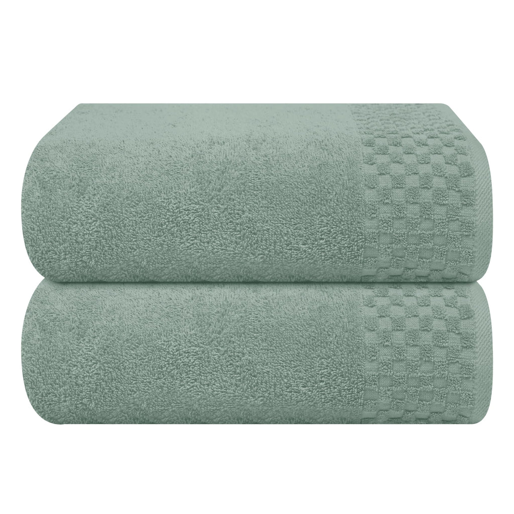 MyOwn Premium Cotton 6 Pack Towel Set for Bathroom, Contains 2 Bath Towels 28x55 inch, 2 Hand Towels 16x24 inch & 2 Wash Coths 12x12 inch, Ideal Everyday use, Compact & Lightweight - Black