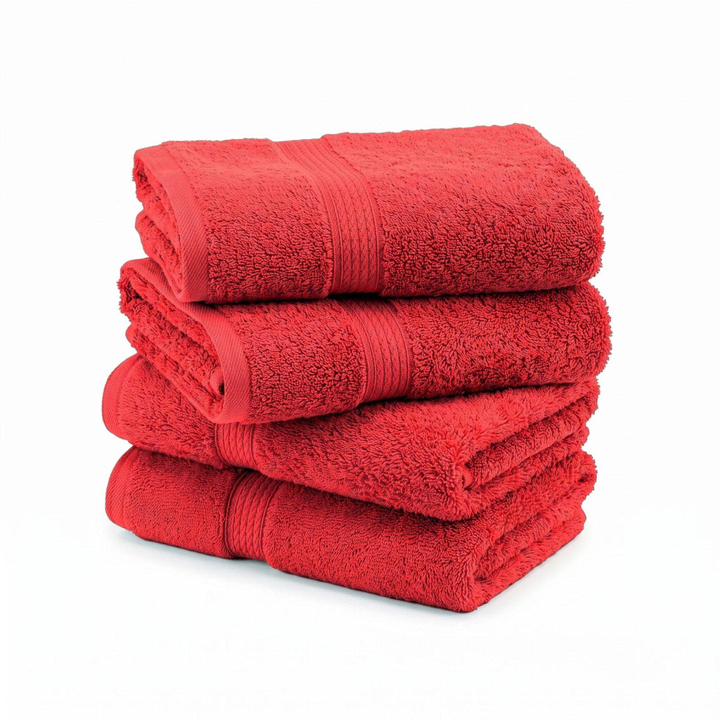 SUPERIOR Egyptian Cotton Plush & Absorbent, Hand Towel Set of 4, Cream