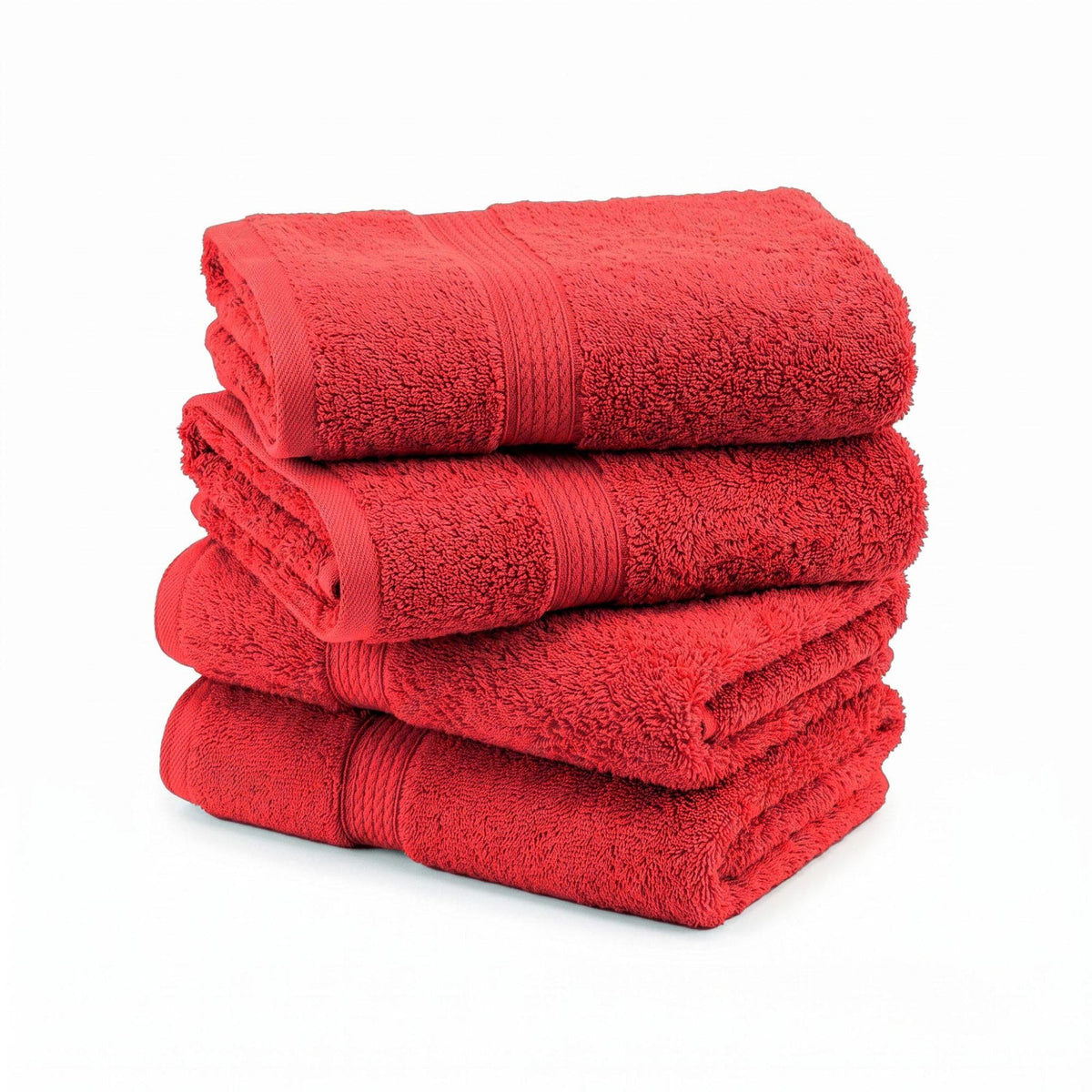 SUPERIOR Egyptian Cotton Plush & Absorbent, Hand Towel Set of 4, Cream