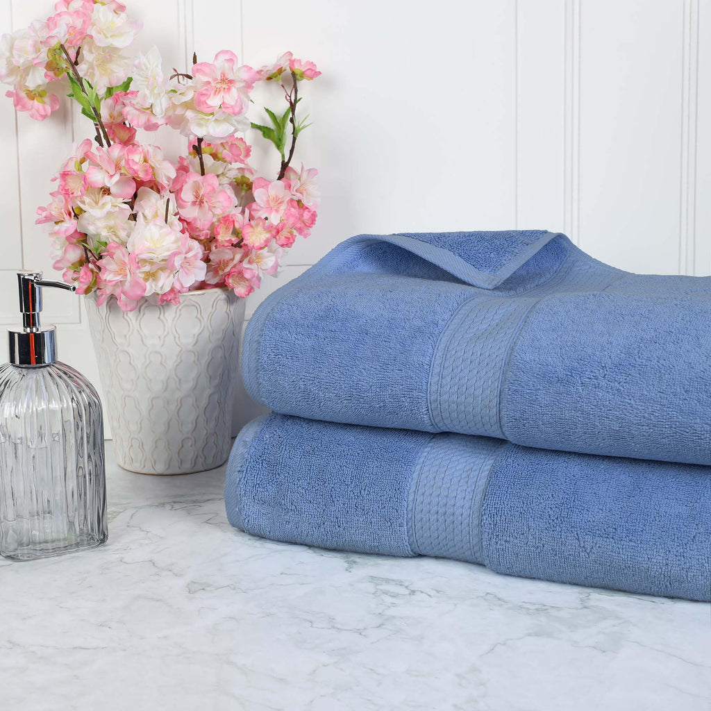 SUPERIOR Egyptian Cotton Plush & Absorbent, Hand Towel Set of 4, Cream