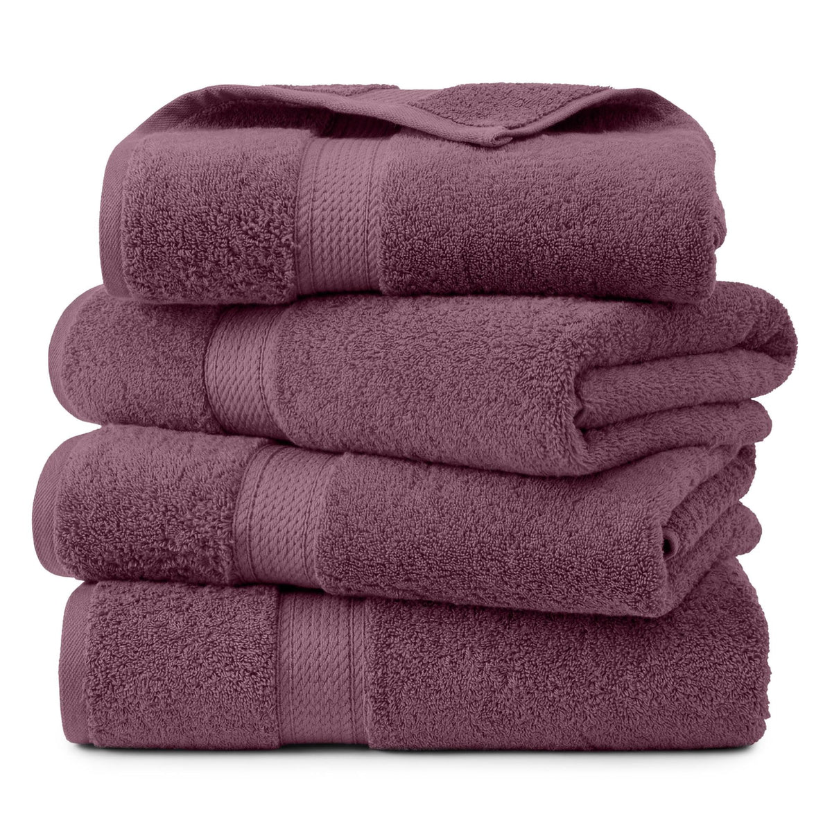 SUPERIOR Egyptian Cotton Plush & Absorbent, Hand Towel Set of 4, Cream