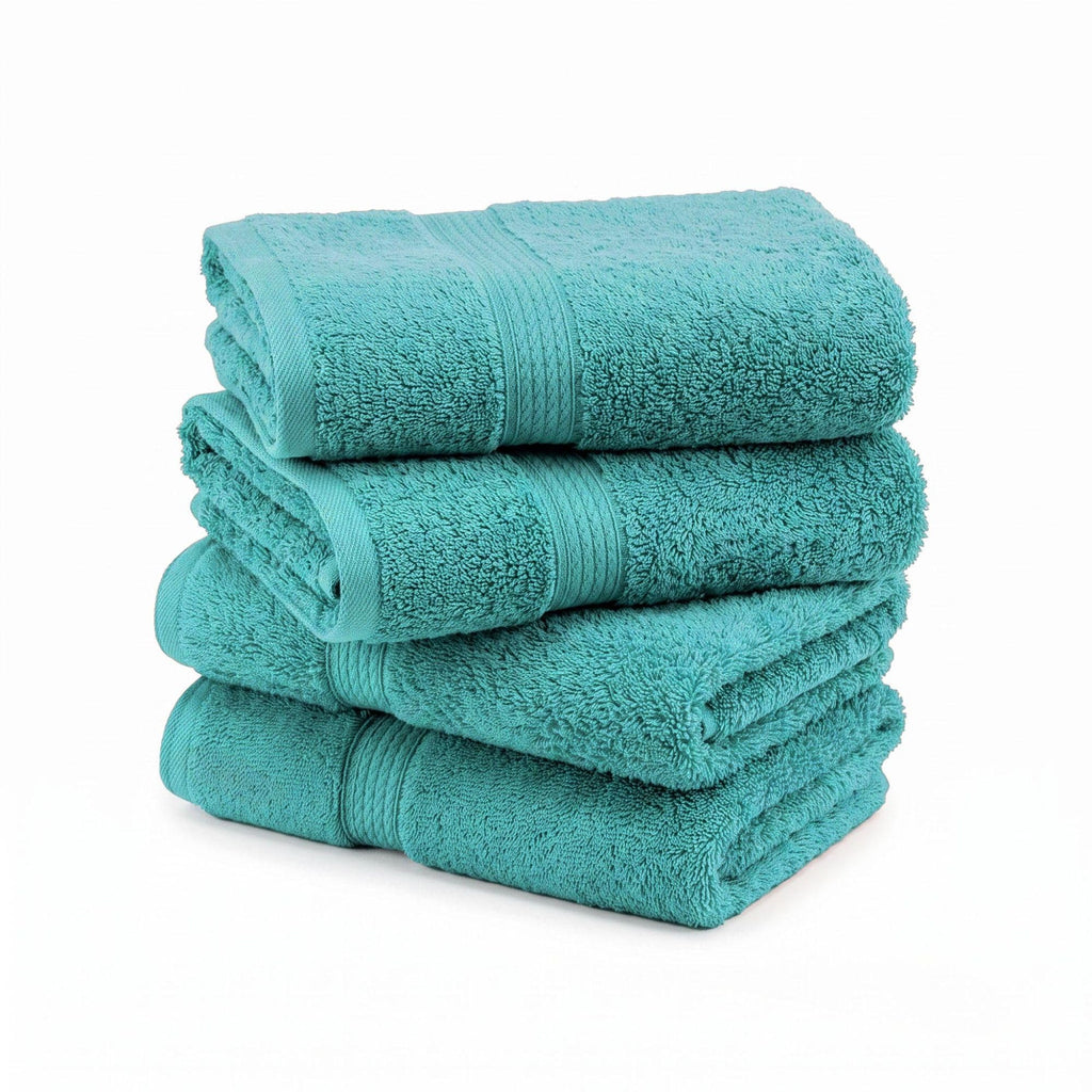 SUPERIOR Egyptian Cotton Plush & Absorbent, Hand Towel Set of 4, Cream