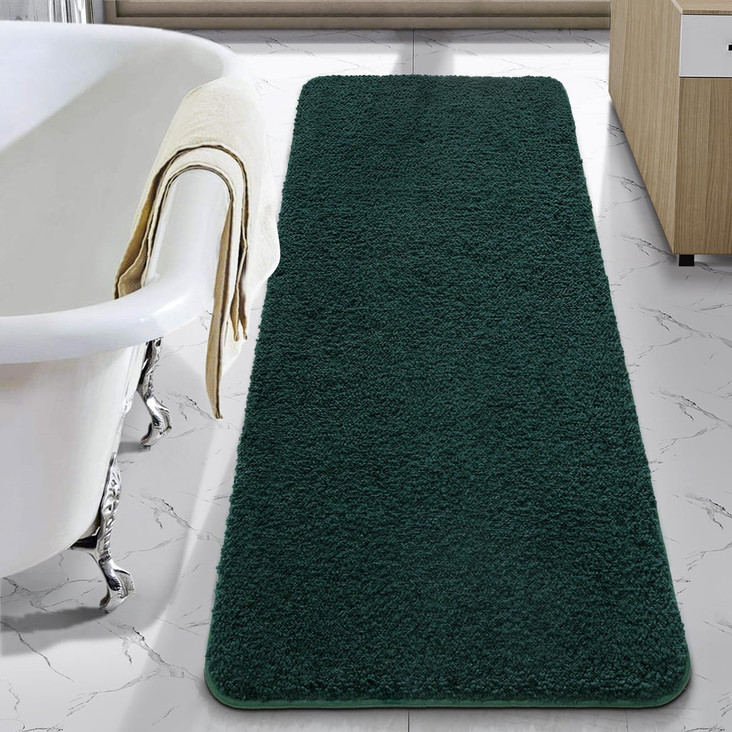 LOCHAS Bathroom Rug Runner 24x60 Inch, Bath Rugs Non Slip, Grey