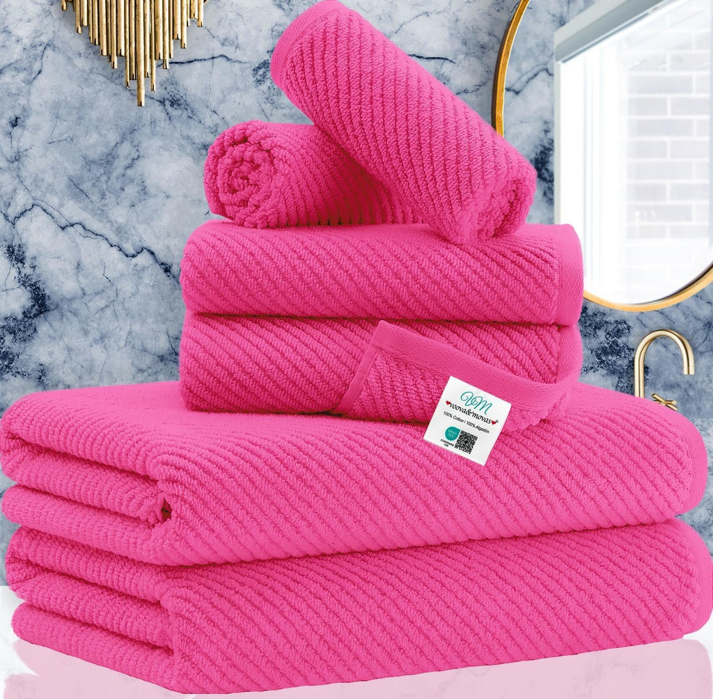 VOOVA & MOVAS Hand Towels for Barthroom, 18x28 in, Soft, Deep Turquoise