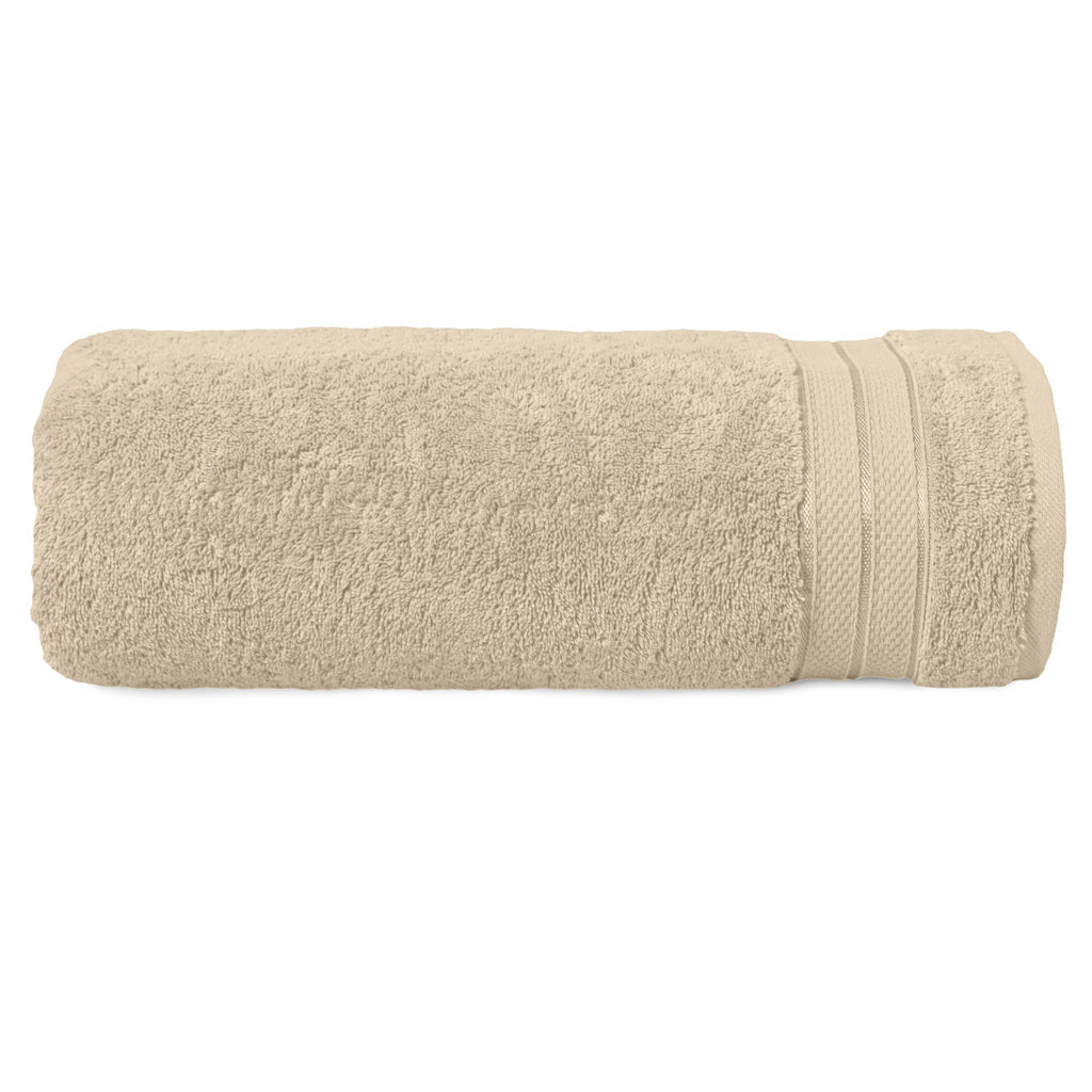 Elegant Comfort Luxury 6-Piece Towel Set, Premium Soft 100% Turkish Cotton, Three Line Popcorn Design 2 Bath Towels, 2 Hand Towels and 2 Washcloths Towel Set-Quick-Drying and Absorbent, Vibrant Orange