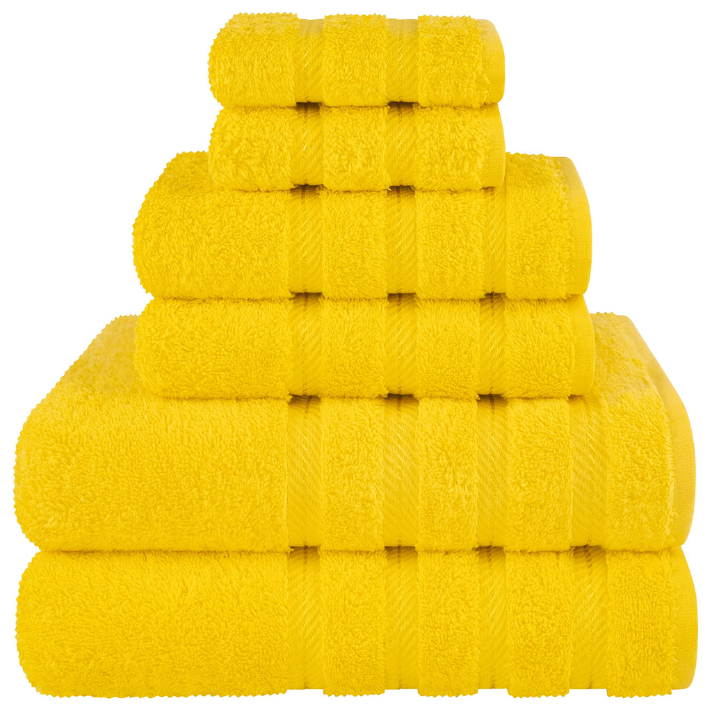 American Soft Linen 100% Cotton Luxury Turkish Towels, 6 Piece Towel Set