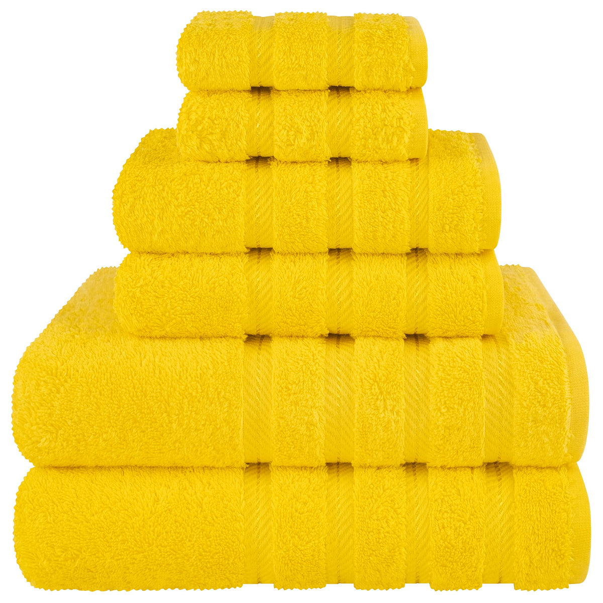 American Soft Linen 100% Cotton Luxury Turkish Towels, 6 Piece Towel Set