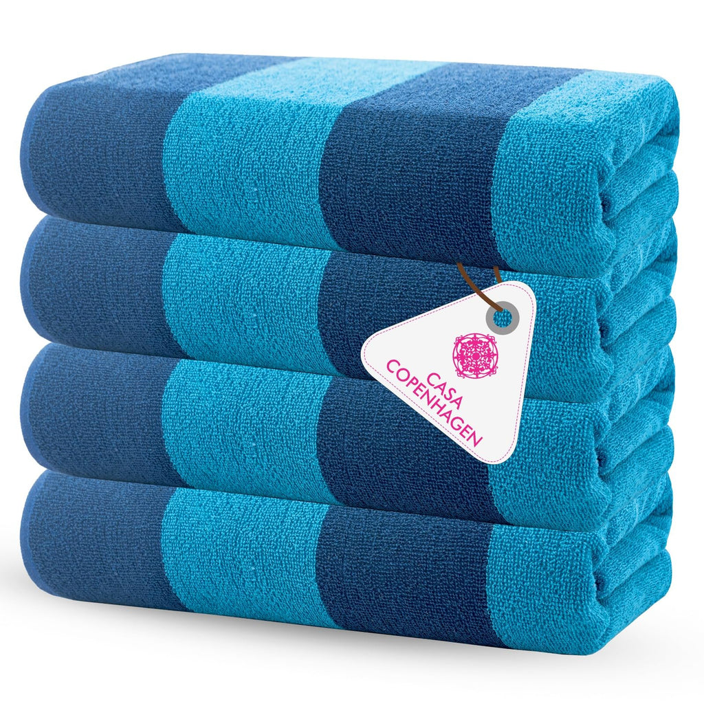 CASA COPENHAGEN 6pcs Bathroom Towel Gift Set, 600GSM, Dark Black