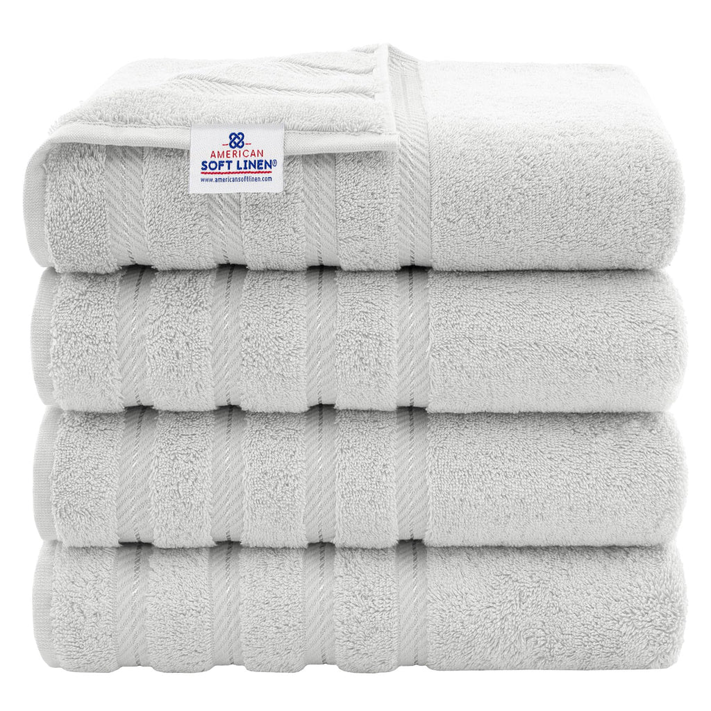 American Soft Linen 100% Cotton Luxury Turkish Towels, 6 Piece Towel Set
