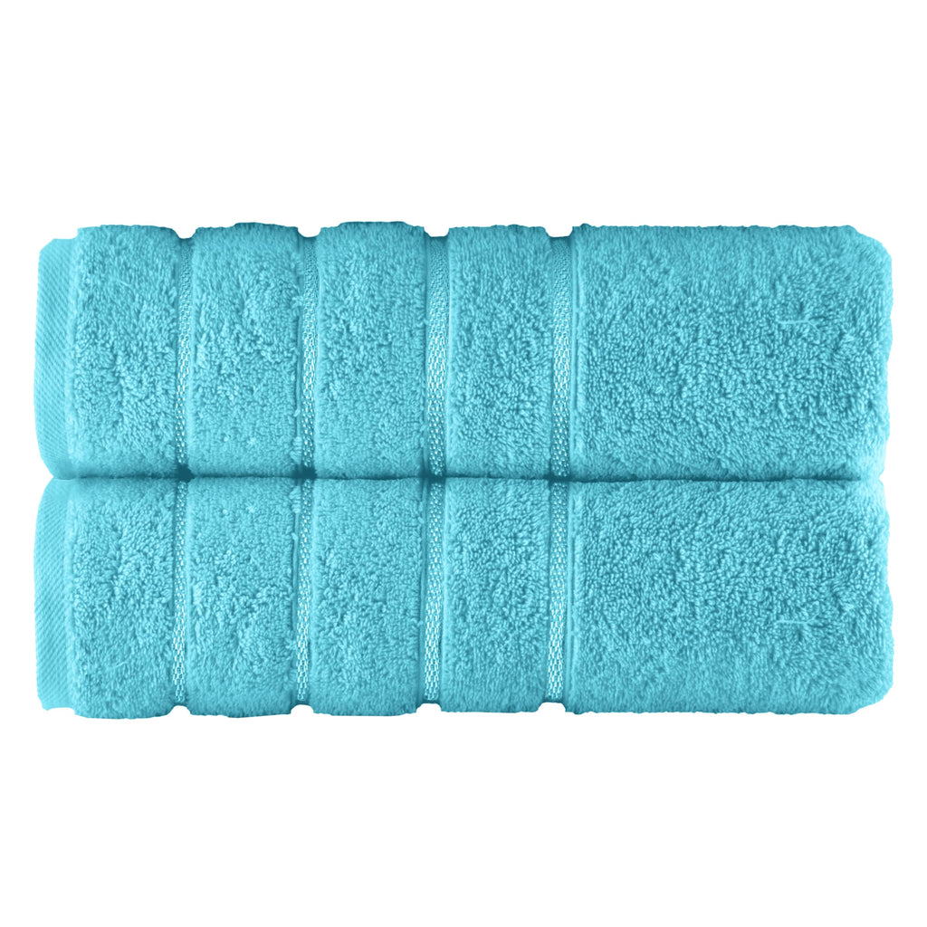 Elegant Comfort 4 Lines Viscose Stripe 6-Piece Premium Towel Set - 100% Turkish Cotton High Absorbent Luxury Bathroom Towels – Includes 2 Washcloths, 2 Hand Towels and 2 Bath Towels Set, Gold