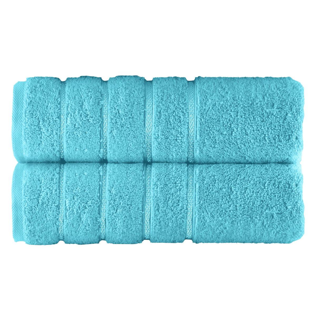 Elegant Comfort 4 Lines Viscose Stripe 6-Piece Premium Towel Set - 100% Turkish Cotton High Absorbent Luxury Bathroom Towels – Includes 2 Washcloths, 2 Hand Towels and 2 Bath Towels Set, Gold