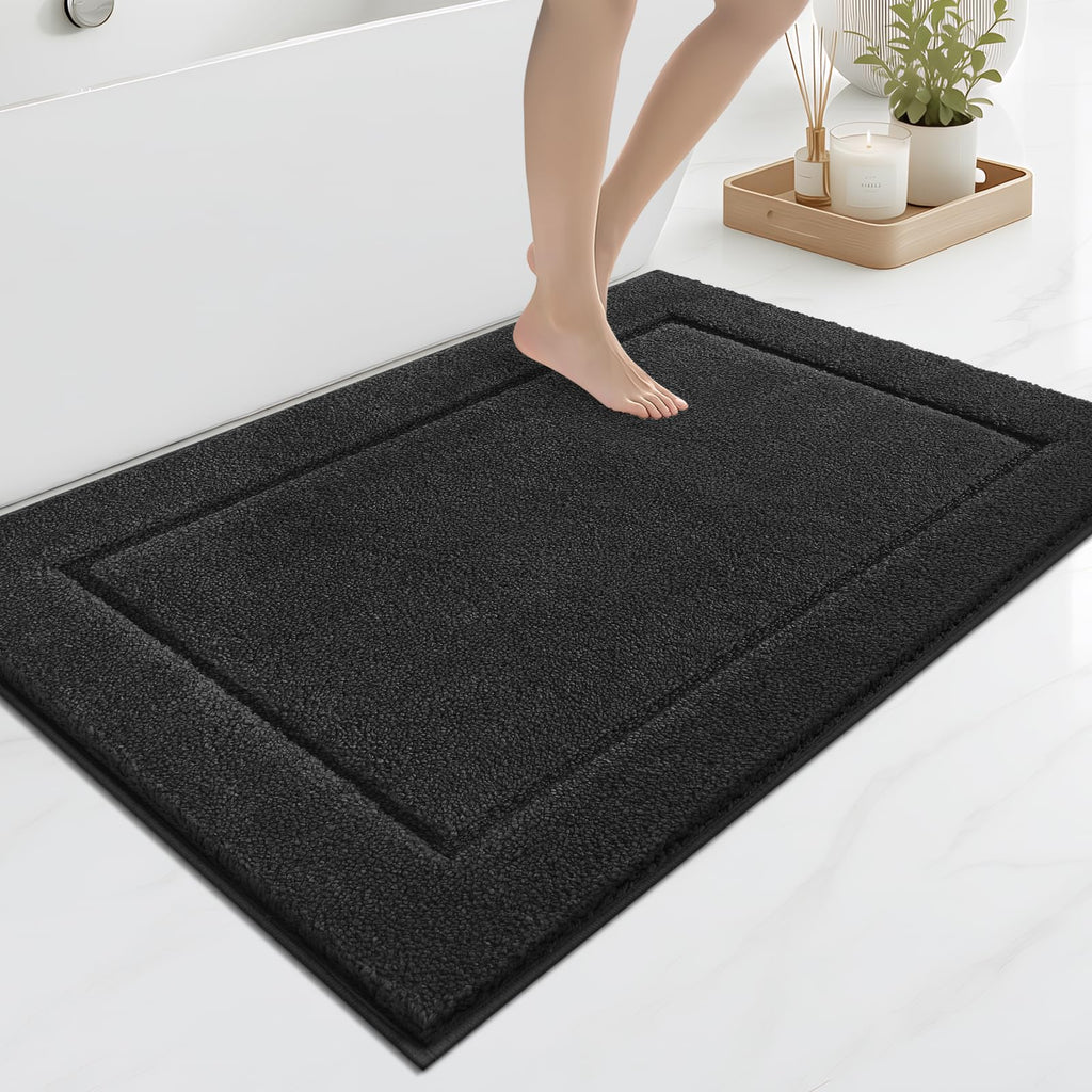 anllugs Bathroom Rugs, Non-Slip Bath Runner Rugs, 30" x 84", Beige