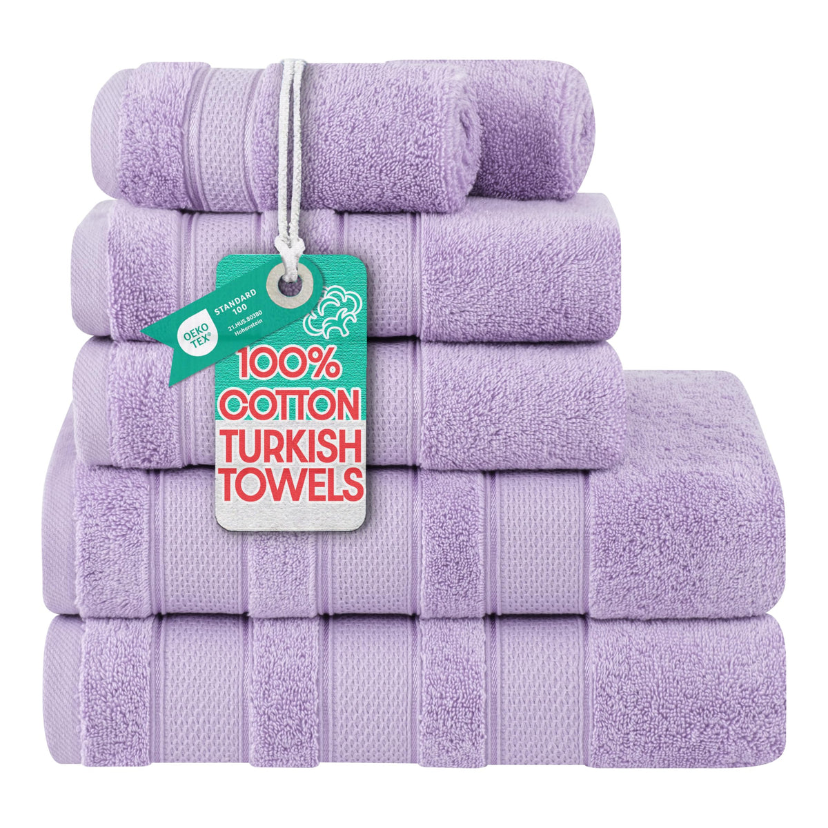 American Soft Linen Salem Turkish Bath Towel Set, 100% Cotton 600 GSM 6 Piece Towels for Bathroom, 2 Bath Towels 2 Hand Towels 2 Washcloths, Navy Blue