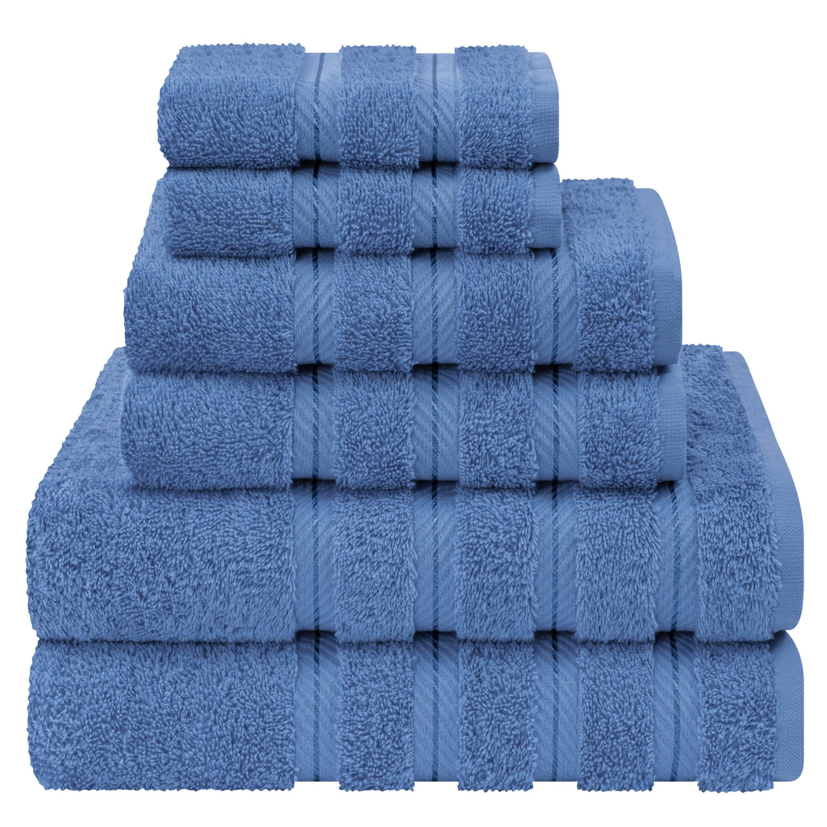 American Soft Linen 100% Cotton Luxury Turkish Towels, 6 Piece Towel Set