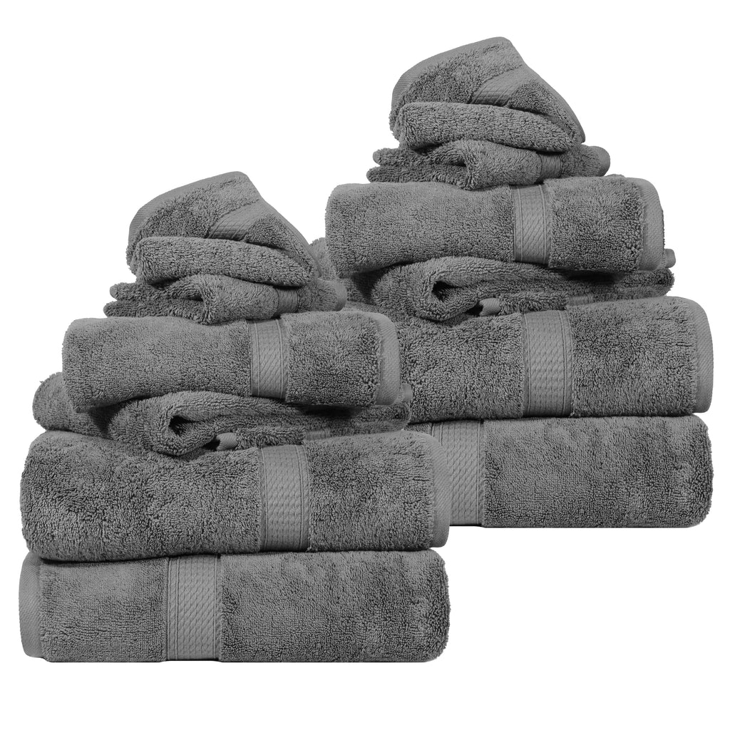 SUPERIOR Egyptian Cotton Plush & Absorbent, Hand Towel Set of 4, Cream