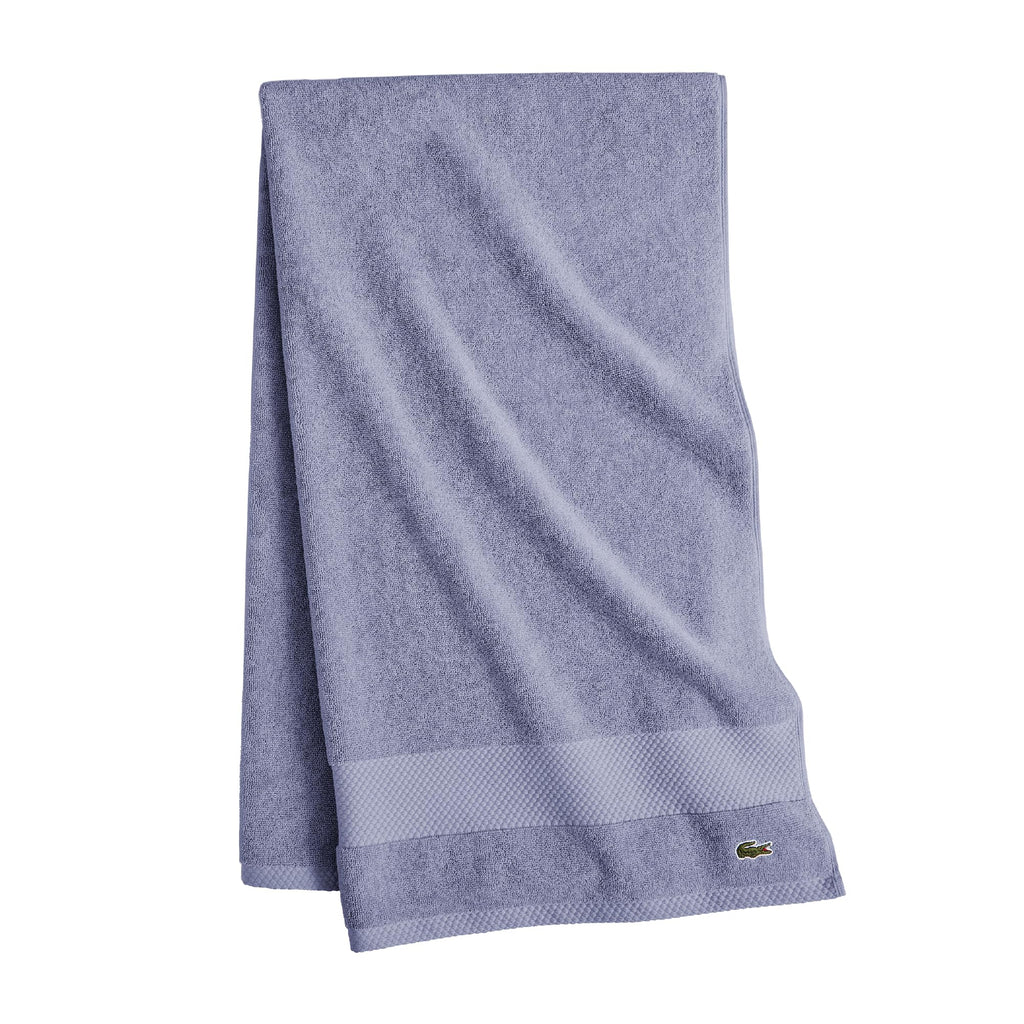 Lacoste Heritage 100% Supima Cotton Bath Towel 30" x 54", Celestial