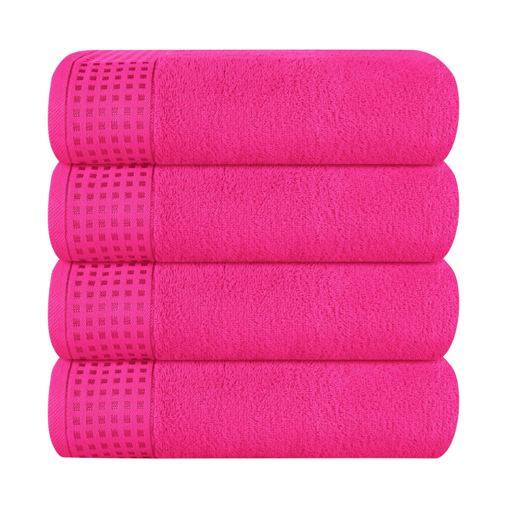 GLAMBURG 100% Cotton 2 Pack Oversized Bath Towel Set 28x55 Inches, Ultra Soft Highly Absorbant Compact Quickdry & Lightweight Large Bath Towels, Ideal for Gym Travel Camp Pool - Black