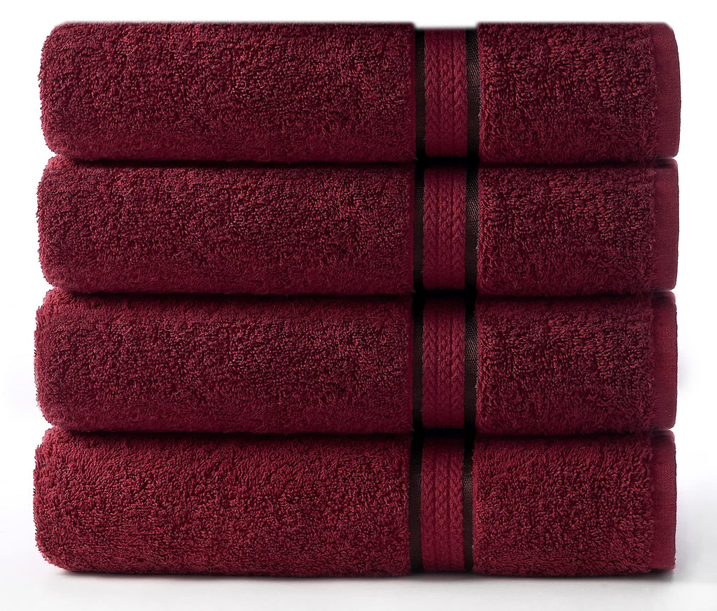 COTTON CRAFT Ultra Soft Hand Towels - 6 Pack 100% Ringspun Cotton Towel Set
