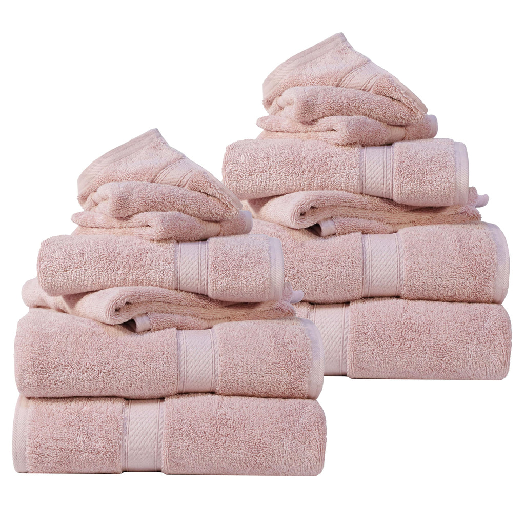 SUPERIOR Egyptian Cotton Plush & Absorbent, Hand Towel Set of 4, Cream