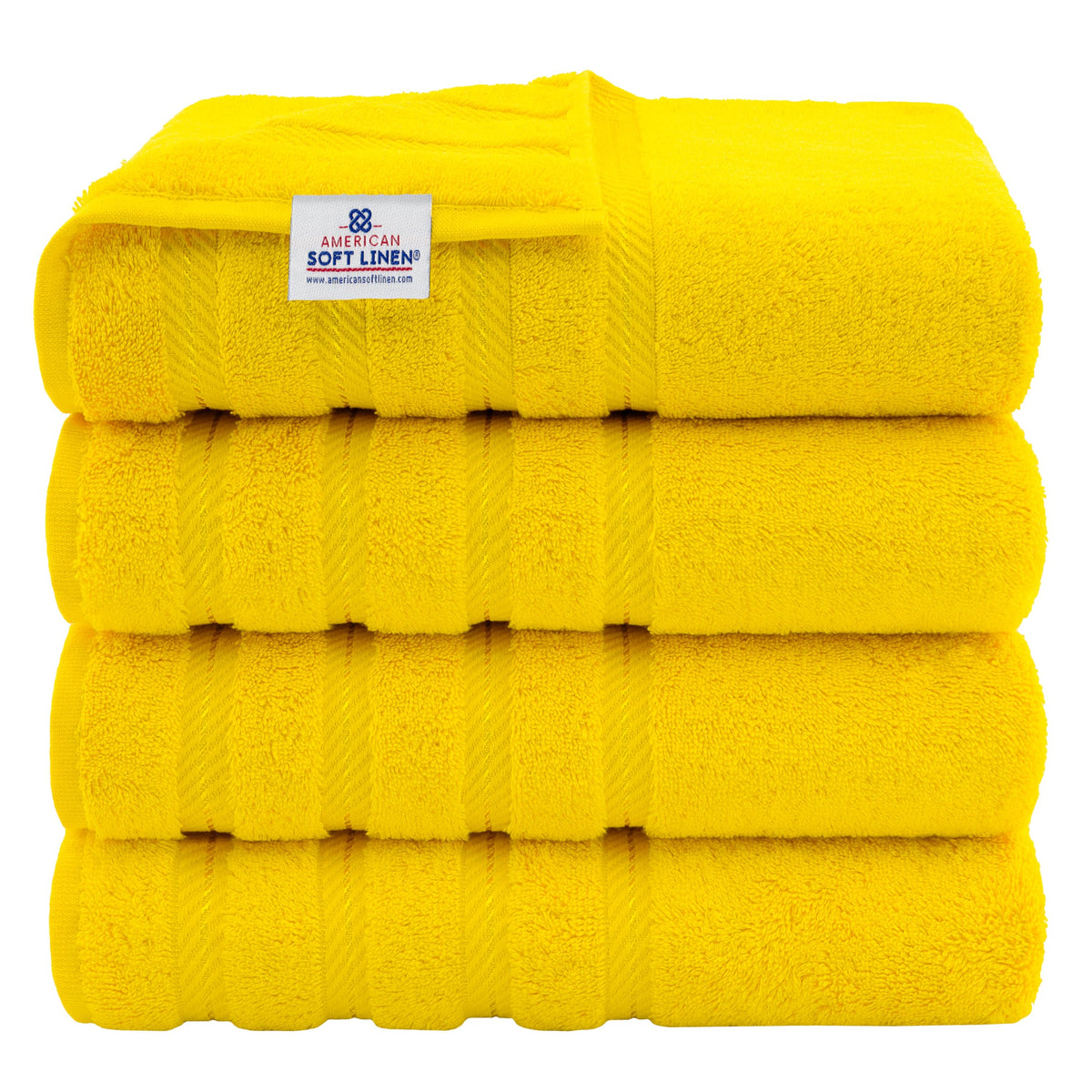American Soft Linen 100% Cotton Luxury Turkish Towels, 6 Piece Towel Set