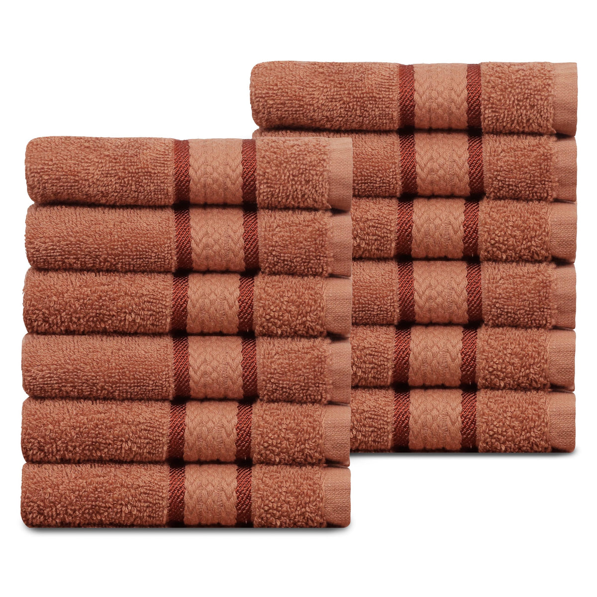 COTTON CRAFT Ultra Soft Hand Towels - 6 Pack 100% Ringspun Cotton Towel Set