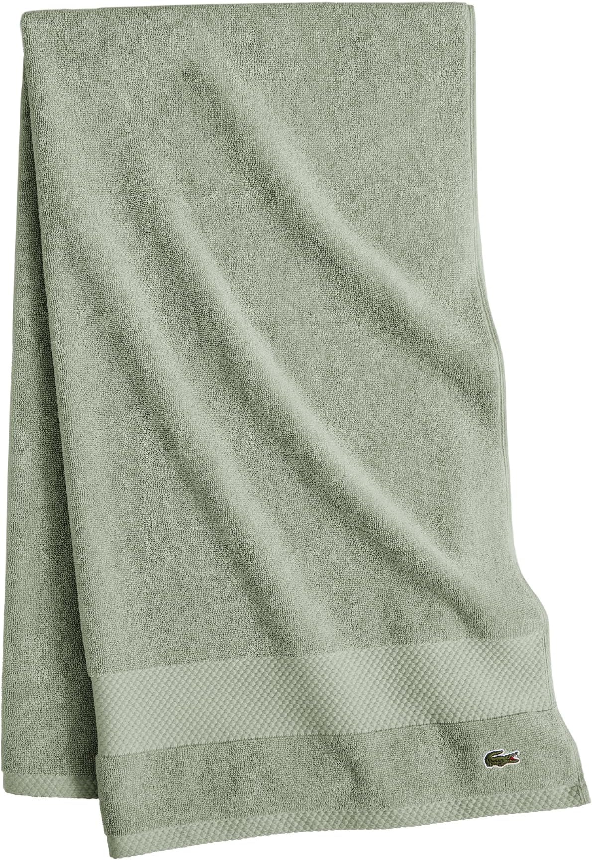 Lacoste Heritage 100% Supima Cotton Bath Towel 30" x 54", Celestial