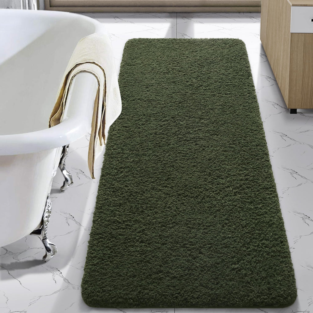 LOCHAS Bathroom Rug Runner 24x60 Inch, Bath Rugs Non Slip, Grey