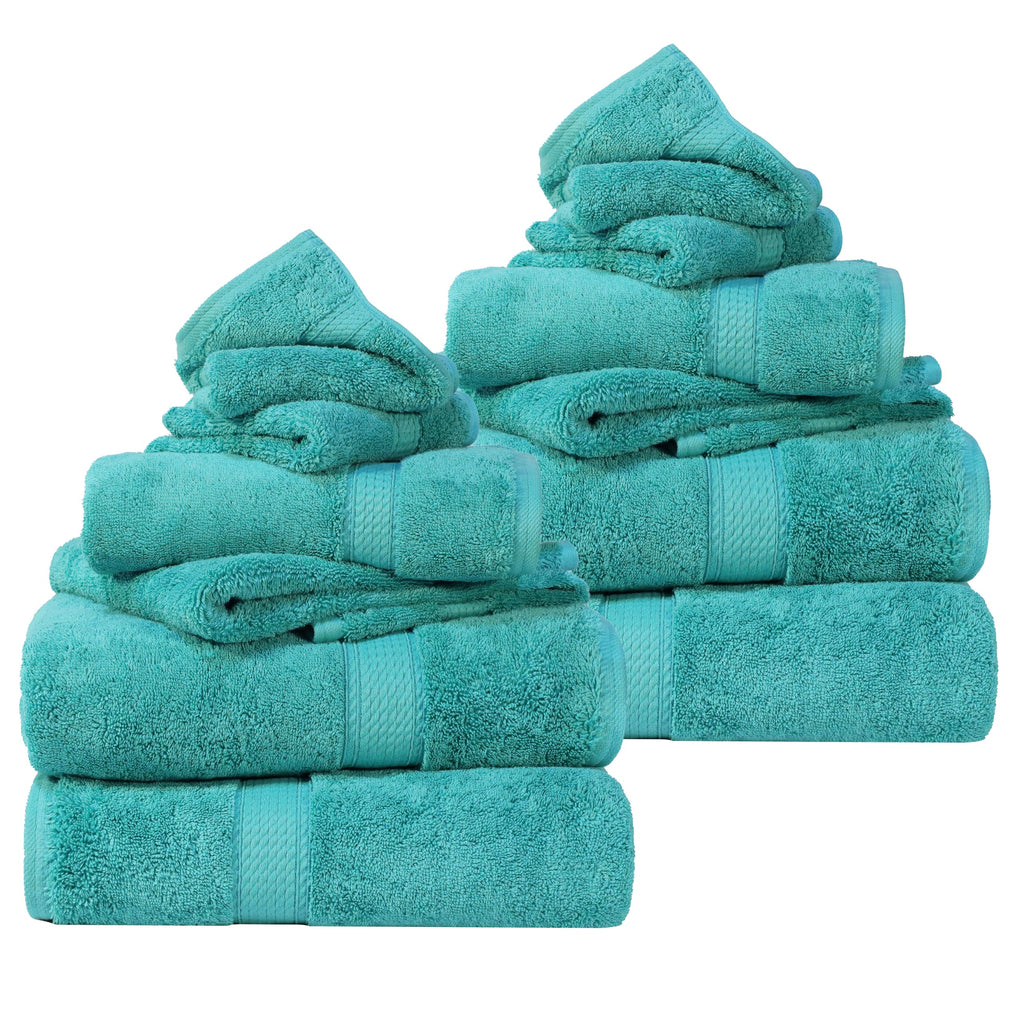 SUPERIOR Egyptian Cotton Plush & Absorbent, Hand Towel Set of 4, Cream