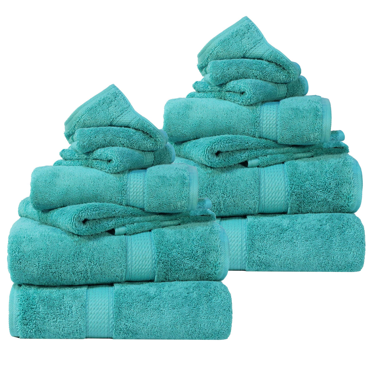 SUPERIOR Egyptian Cotton Plush & Absorbent, Hand Towel Set of 4, Cream