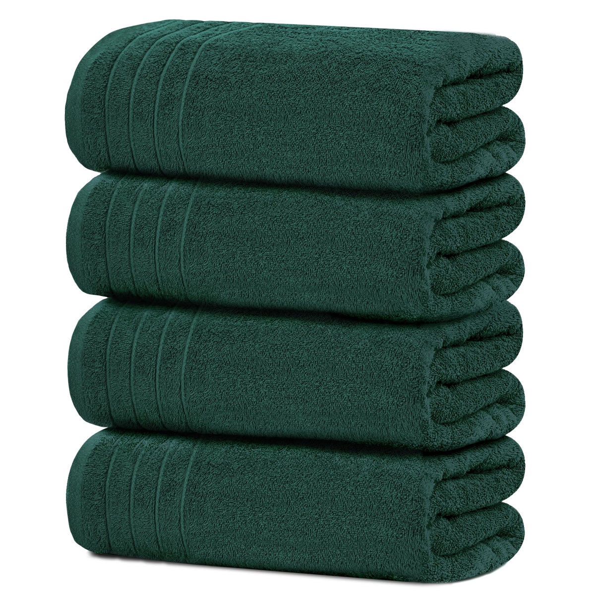 Tens Towels 4 Piece Extra Large Bath Towels 30 x 60 Inches, Beige