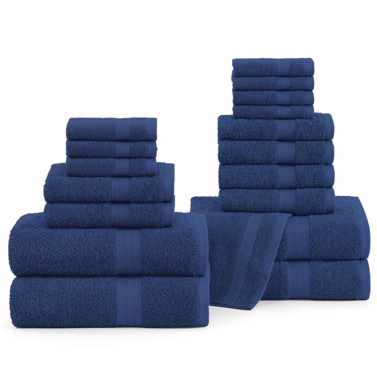 LANE LINEN Bath Towel Set Absorbent Quick Dry 100% Cotton - Wishful Mauve