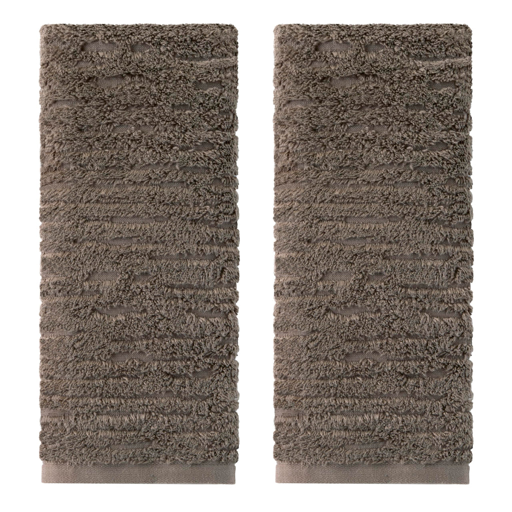 SKL Home CloudSoft Bath Towel Set, 6-Piece, 100% Cotton Luxury, Oatmeal