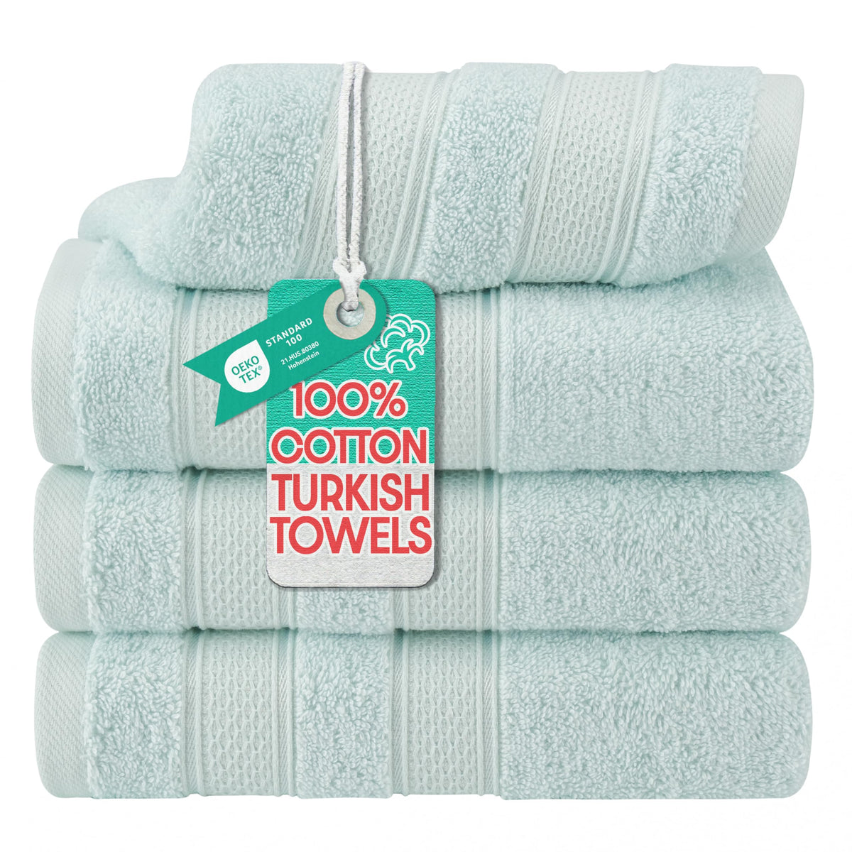 American Soft Linen Salem Turkish Bath Towel Set, 100% Cotton 600 GSM 6 Piece Towels for Bathroom, 2 Bath Towels 2 Hand Towels 2 Washcloths, Navy Blue