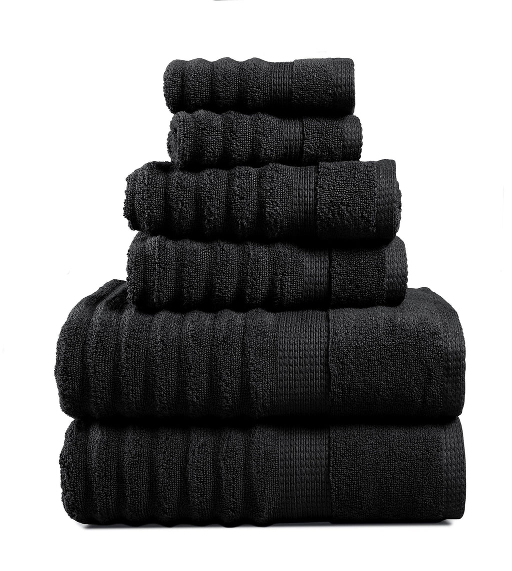 LANE LINEN Bath Towel Set Absorbent Quick Dry 100% Cotton - Wishful Mauve
