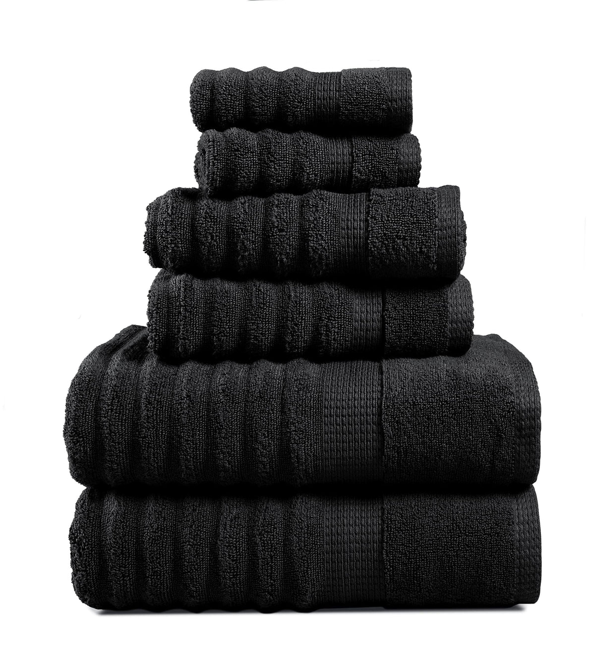 LANE LINEN Bath Towel Set Absorbent Quick Dry 100% Cotton - Wishful Mauve