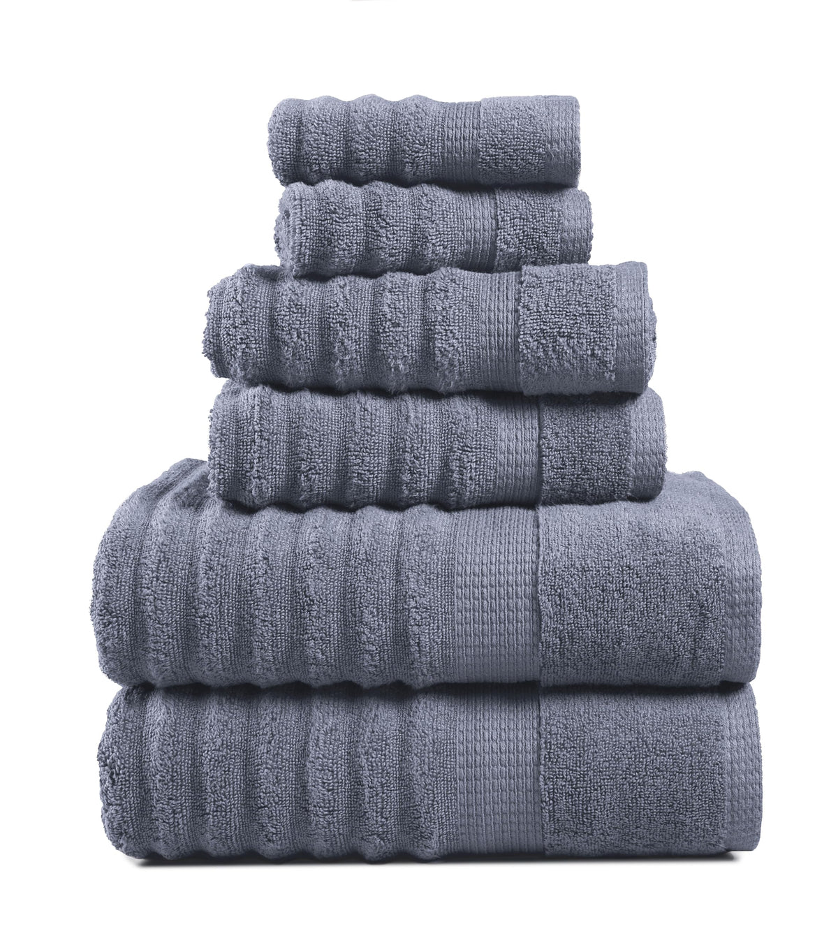LANE LINEN Bath Towel Set Absorbent Quick Dry 100% Cotton - Wishful Mauve