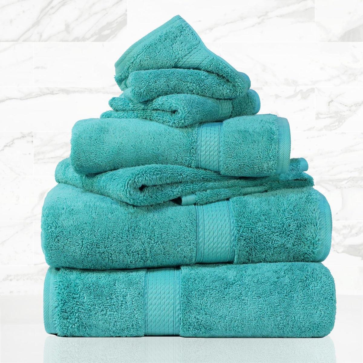 SUPERIOR Egyptian Cotton Plush & Absorbent, Hand Towel Set of 4, Cream