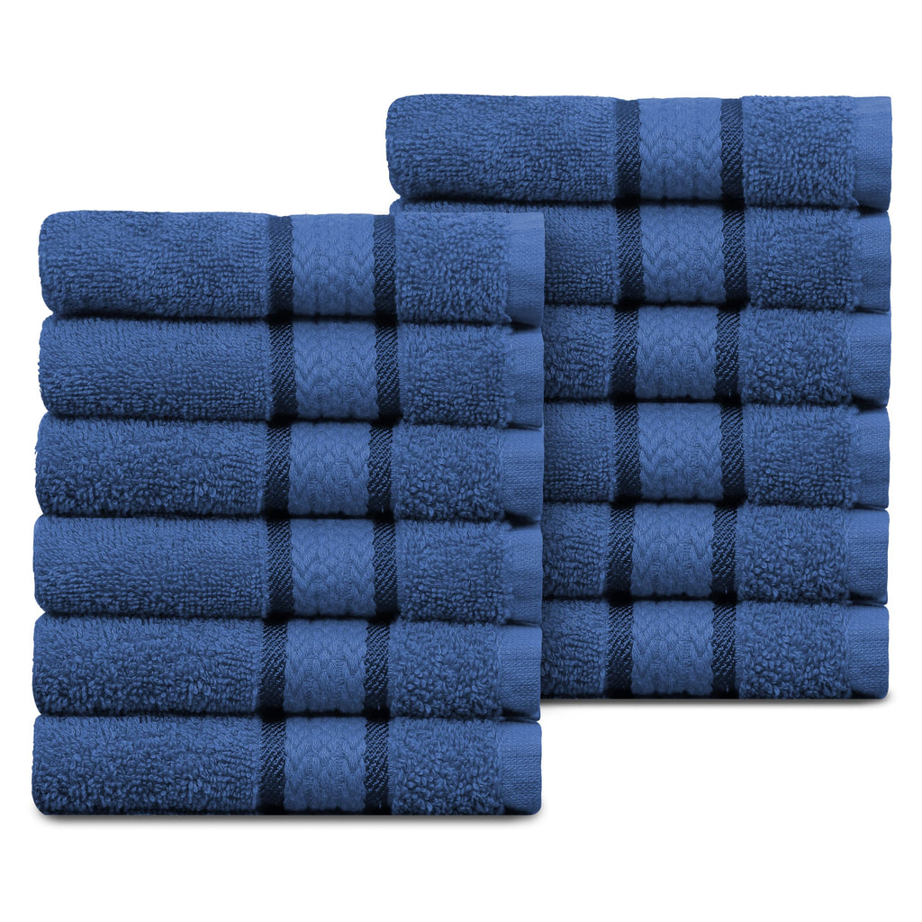 COTTON CRAFT Ultra Soft Hand Towels - 6 Pack 100% Ringspun Cotton Towel Set