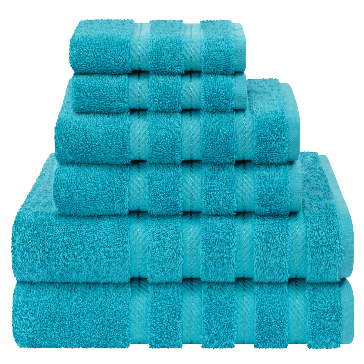 American Soft Linen 100% Cotton Luxury Turkish Towels, 6 Piece Towel Set