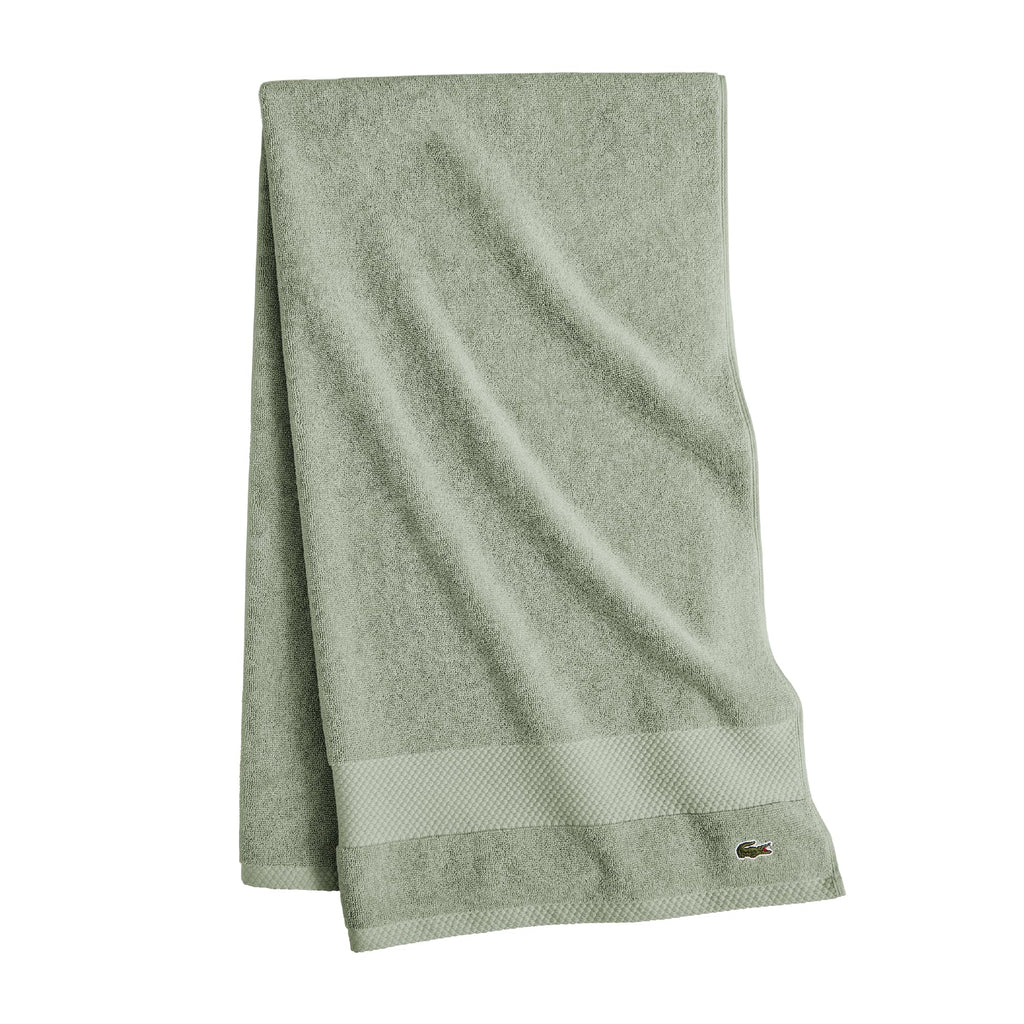 Lacoste Heritage 100% Supima Cotton Bath Towel 30" x 54", Celestial