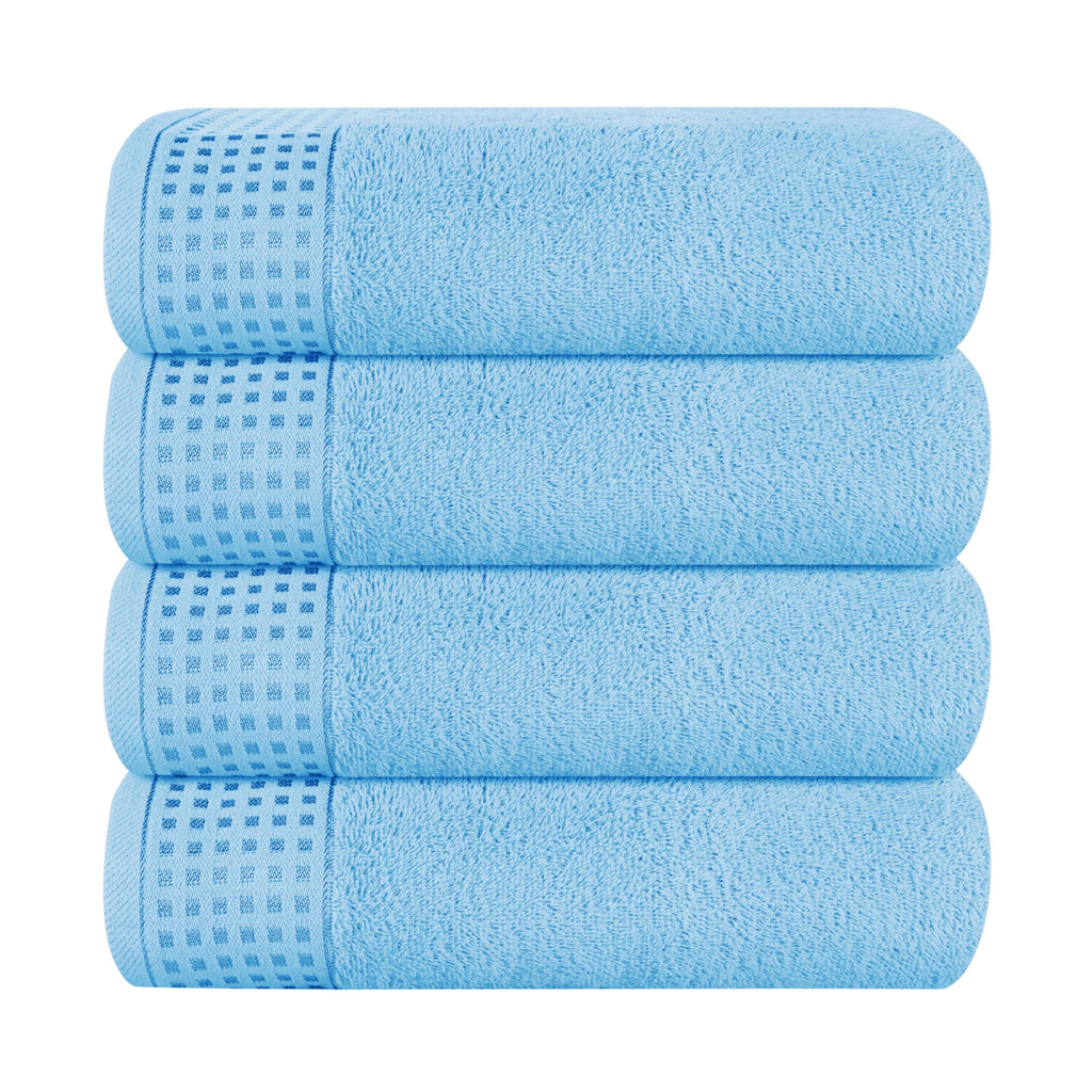 GLAMBURG 100% Cotton 2 Pack Oversized Bath Towel Set 28x55 Inches, Ultra Soft Highly Absorbant Compact Quickdry & Lightweight Large Bath Towels, Ideal for Gym Travel Camp Pool - Black