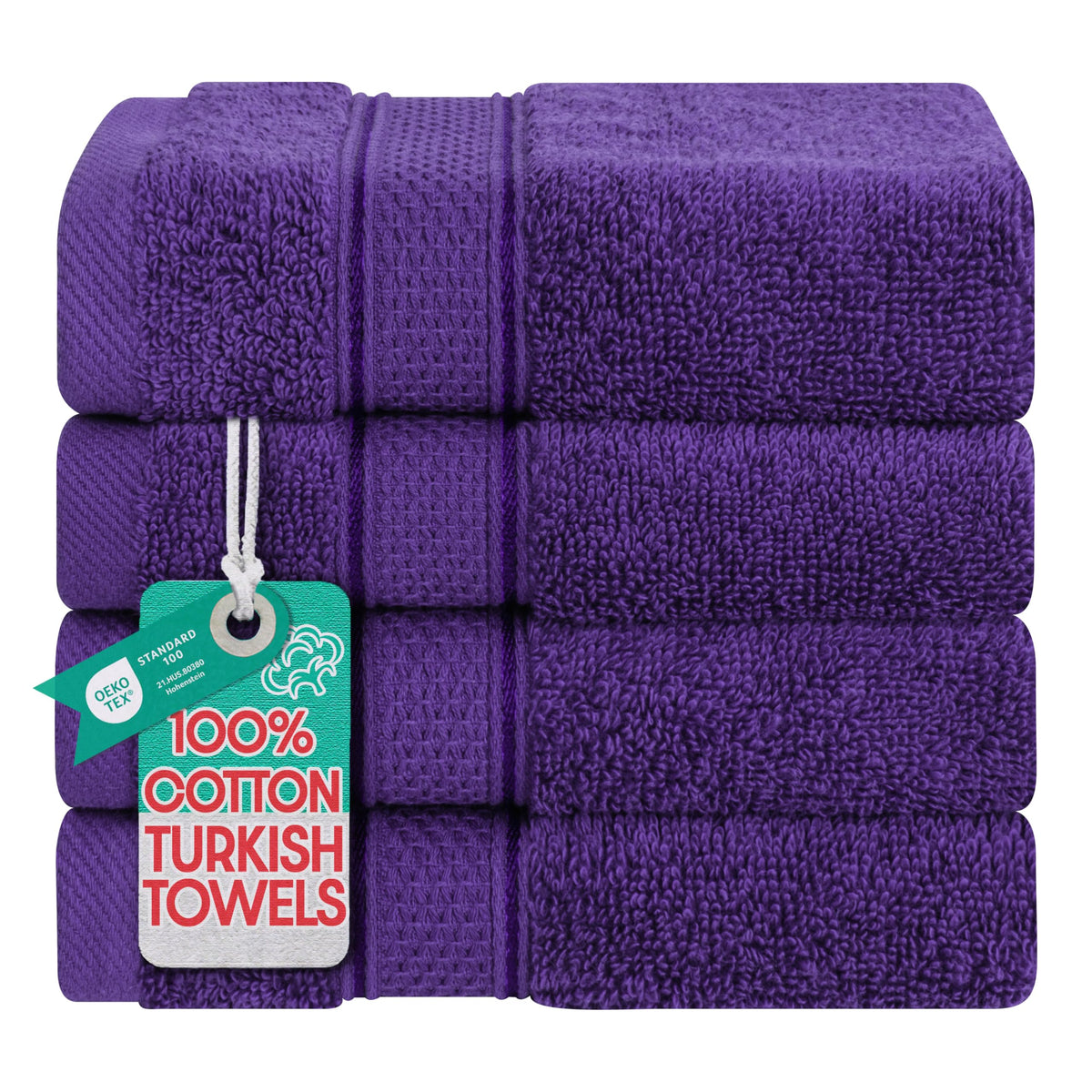 American Soft Linen Salem Turkish Bath Towel Set, 100% Cotton 600 GSM 6 Piece Towels for Bathroom, 2 Bath Towels 2 Hand Towels 2 Washcloths, Navy Blue