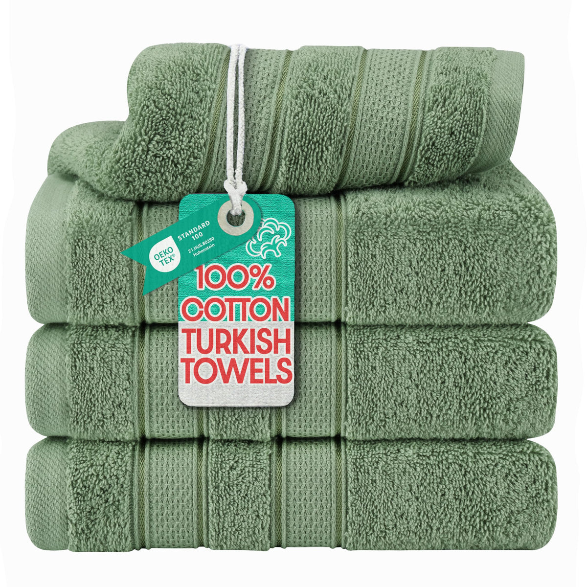 American Soft Linen Salem Turkish Bath Towel Set, 100% Cotton 600 GSM 6 Piece Towels for Bathroom, 2 Bath Towels 2 Hand Towels 2 Washcloths, Navy Blue